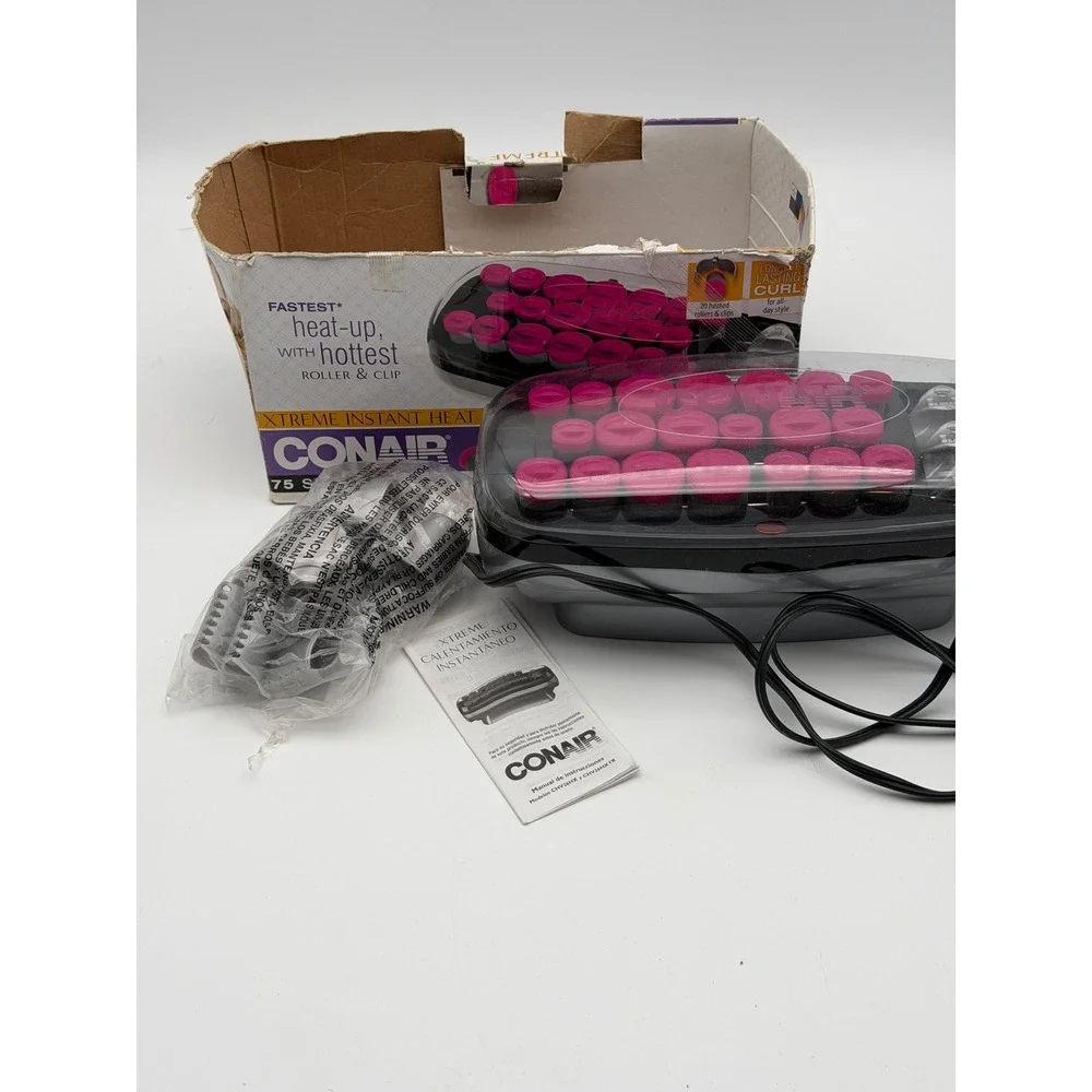Conair Xtreme Instant Heat 20 Roller Hair Setter Pink Black CHV28-XTR Hot Roller